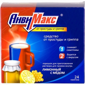 АНВИМАКС ПОР. Д/ПРИГОТ. Р-РА Д/ВН. ПРИЕМА 5Г САШЕ №24 (ЛИМОННЫЙ С МЕДОМ)