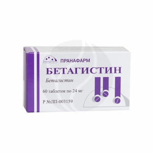 БЕТАГИСТИН ТАБ. 24МГ №60